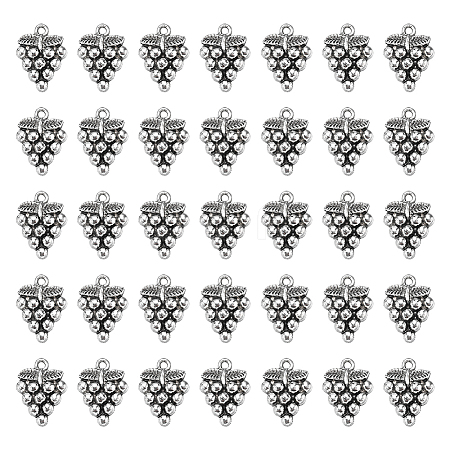 SUNNYCLUE 100Pcs Grape Tibetan Style Alloy Pendants TIBEP-SC0002-47-1