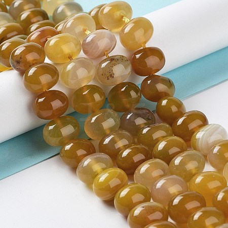 Natural Agate Beads Strands G-G021-03B-08-1