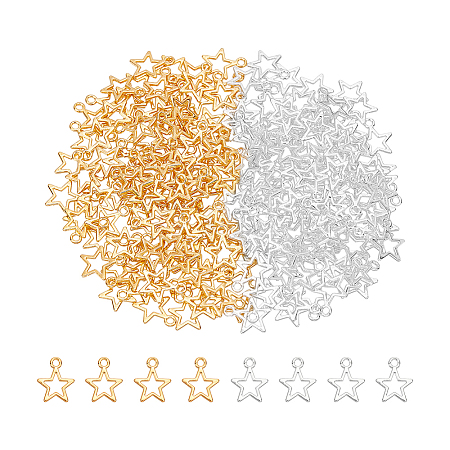 200Pcs 2 Colors Alloy Charms FIND-UN0004-29-1