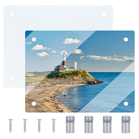 Heat Transfer Tempered Glass Cutting Board DIY-WH0349-389B-1