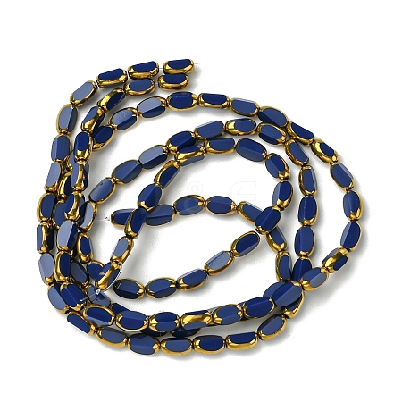 2 Strands Electroplate Opaque Color Glass Beads Strands EGLA-YW0005-26A-1